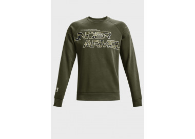 UNDER ARMOUR RIVAL FLEECE CAMO SCRIPT GREEN