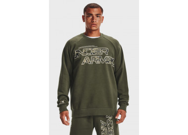 UNDER ARMOUR RIVAL FLEECE CAMO SCRIPT GREEN