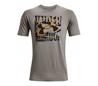 UNDER ARMOUR BOXED SYMBOL OUTLINE SS GREY