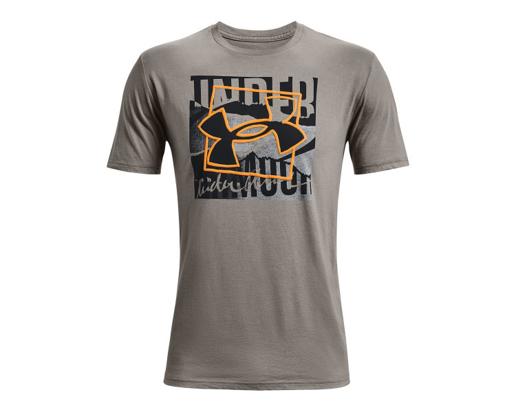 UNDER ARMOUR BOXED SYMBOL OUTLINE SS GREY