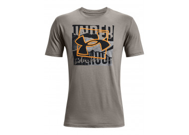 UNDER ARMOUR BOXED SYMBOL OUTLINE SS GREY
