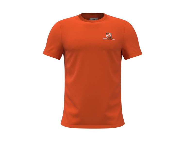 SALOMON OUTLIFE BACK CAMO TSHIRT RED ORANGE