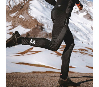 COMPRESSPORT HYBRID SEAMLESS HURRICANE PANTS BLACK