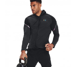 UNDER ARMOUR RUSH FZ HOODIE BLACK