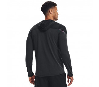 UNDER ARMOUR RUSH FZ HOODIE BLACK