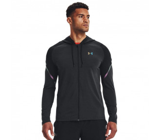 UNDER ARMOUR RUSH FZ HOODIE BLACK