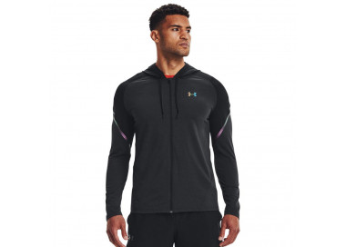 UNDER ARMOUR RUSH FZ HOODIE BLACK