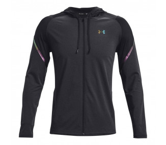 UNDER ARMOUR RUSH FZ HOODIE BLACK