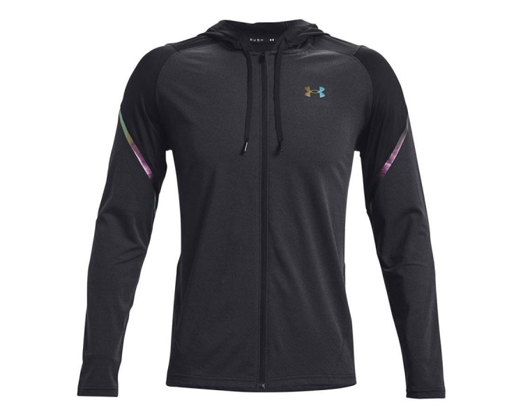 UNDER ARMOUR RUSH FZ HOODIE BLACK