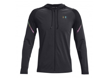 UNDER ARMOUR RUSH FZ HOODIE BLACK