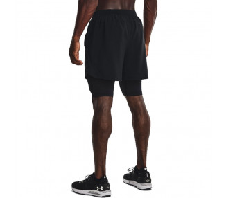 UNDER ARMOUR CALÇÃO LAUNCH 5" 2IN1 BLACK