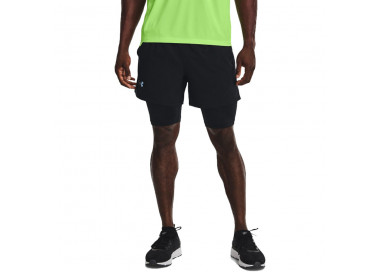 UNDER ARMOUR CALÇÃO LAUNCH 5" 2IN1 BLACK