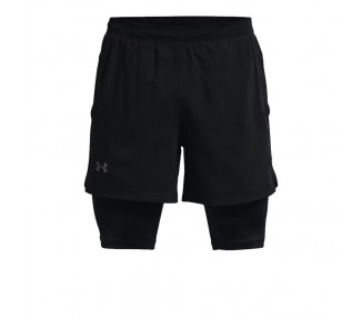 UNDER ARMOUR CALÇÃO LAUNCH 5" 2IN1 BLACK