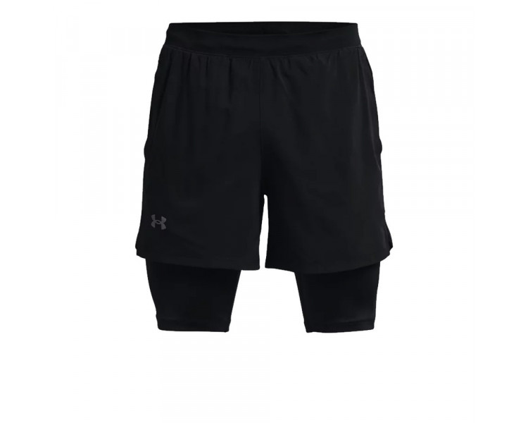 UNDER ARMOUR CALÇÃO LAUNCH 5" 2IN1 BLACK