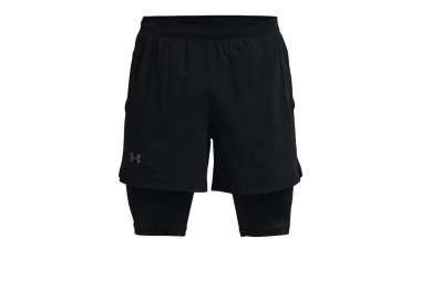 UNDER ARMOUR CALÇÃO LAUNCH 5" 2IN1 BLACK
