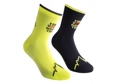 LA SPORTIVA MEIAS FOR YOUR MOUNTAIN BLACK/NEON