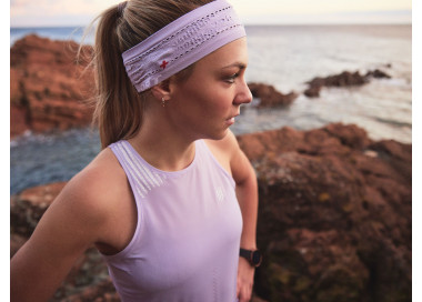 COMPRESSPORT PERFORMANCE SINGLET W ORCHID PETAL/PURPLE