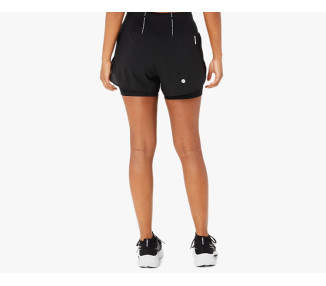 ASICS ROAD 2N1 3.5IN SHORT MULHER