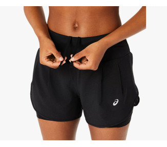 ASICS ROAD 2N1 3.5IN SHORT MULHER