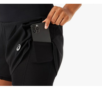 ASICS ROAD 2N1 3.5IN SHORT MULHER