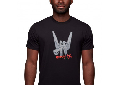 BLACK DIAMOND TSHIRT ROCK ON BLACK