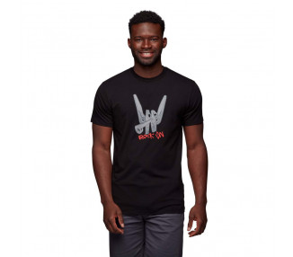 BLACK DIAMOND TSHIRT ROCK ON BLACK