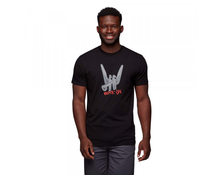 BLACK DIAMOND TSHIRT ROCK ON BLACK