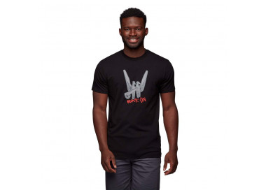 BLACK DIAMOND TSHIRT ROCK ON BLACK