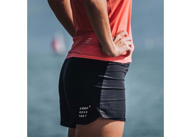 COMPRESSPORT PERFORMANCE OVERSHORT MULHER BLACK