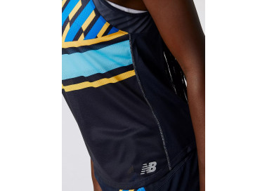 NEW BALANCE SINGLET PRINTD IMPACT MULHER LONDON EDITION NAVY