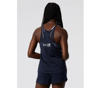 NEW BALANCE SINGLET PRINTD IMPACT MULHER LONDON EDITION NAVY