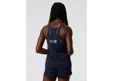 NEW BALANCE SINGLET PRINTD IMPACT MULHER LONDON EDITION NAVY