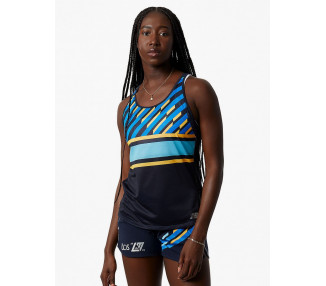 NEW BALANCE SINGLET PRINTD IMPACT MULHER LONDON EDITION NAVY