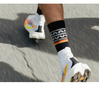SIDAS RUN SPIRIT BLACK SOCKS