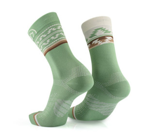 SIDAS RUN SPIRIT GREEN SOCKS