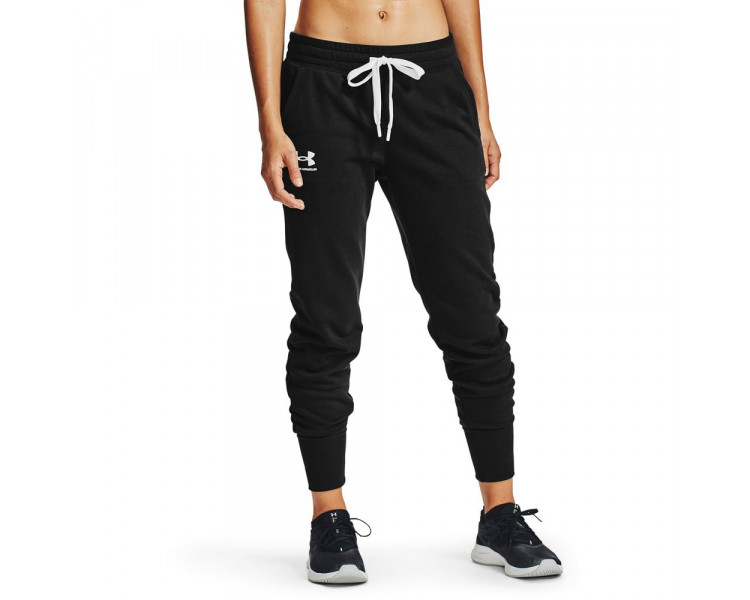 UNDER ARMOUR CALÇAS RIVAL FLEECE JOGGERS MULHER BLACK