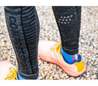 COMPRESSPORT WINTER RUN LEGGING MULHER - BLACK