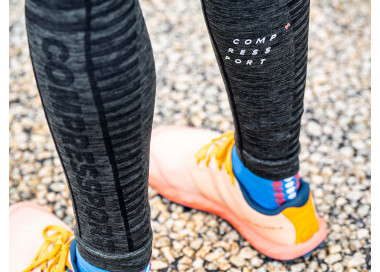 COMPRESSPORT WINTER RUN LEGGING MULHER - BLACK