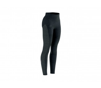 COMPRESSPORT WINTER RUN LEGGING MULHER - BLACK