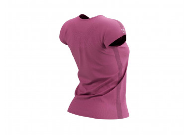 COMPRESSPORT TRAINING SS TSHIRT MULHER DECO ROSE