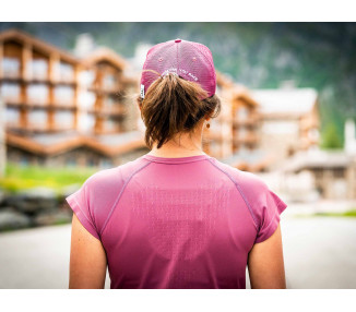 COMPRESSPORT TRAINING SS TSHIRT MULHER DECO ROSE