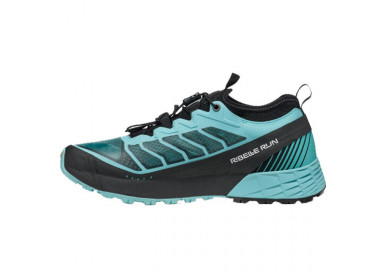 SCARPA RIBELLE RUN MULHER AQUA/BLACK