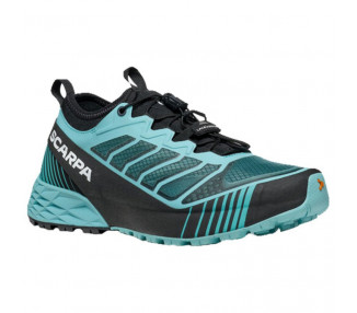 SCARPA RIBELLE RUN MULHER AQUA/BLACK