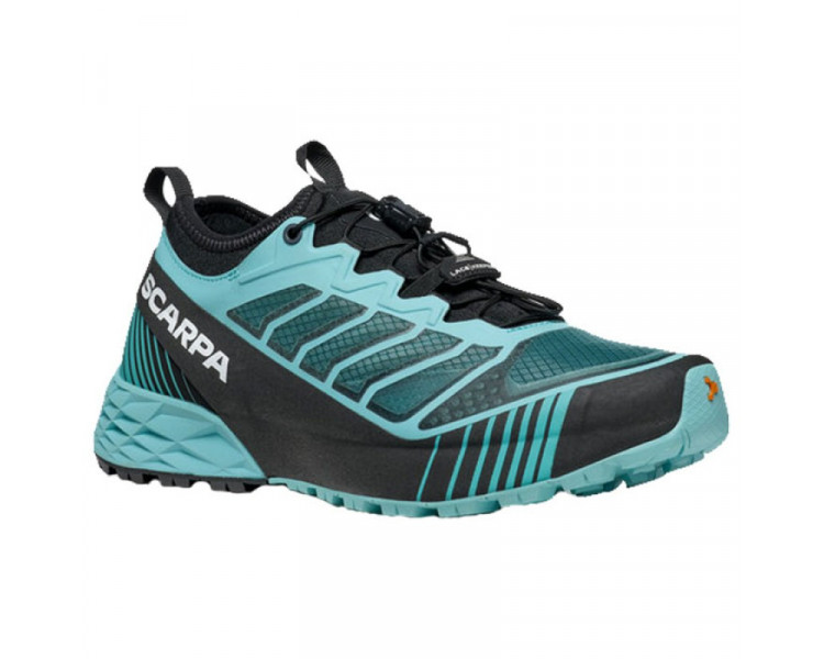 SCARPA RIBELLE RUN MULHER AQUA/BLACK