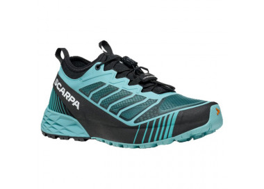 SCARPA RIBELLE RUN MULHER AQUA/BLACK