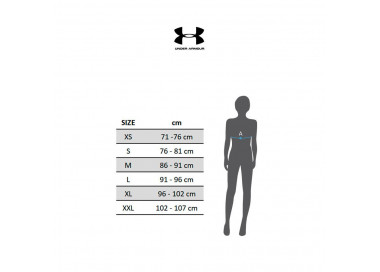 UNDER ARMOUR W MID KEYHOLE GRAPHIC SPORTS BRA WHITE